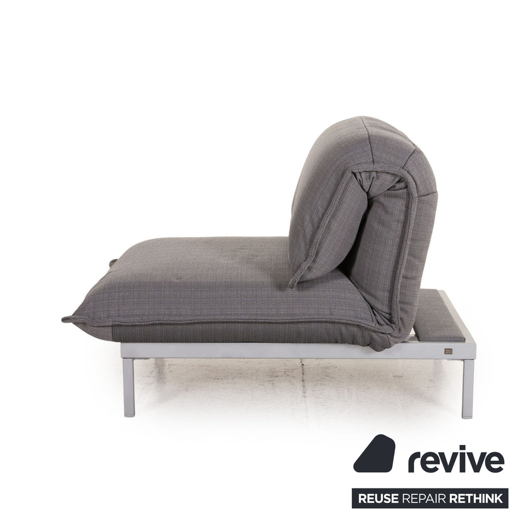 Fauteuil en tissu Rolf Benz Nova 340 cadre gris fonction manuelle argent