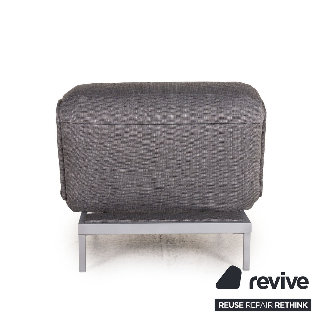 Fauteuil en tissu Rolf Benz Nova 340 cadre gris fonction manuelle argent