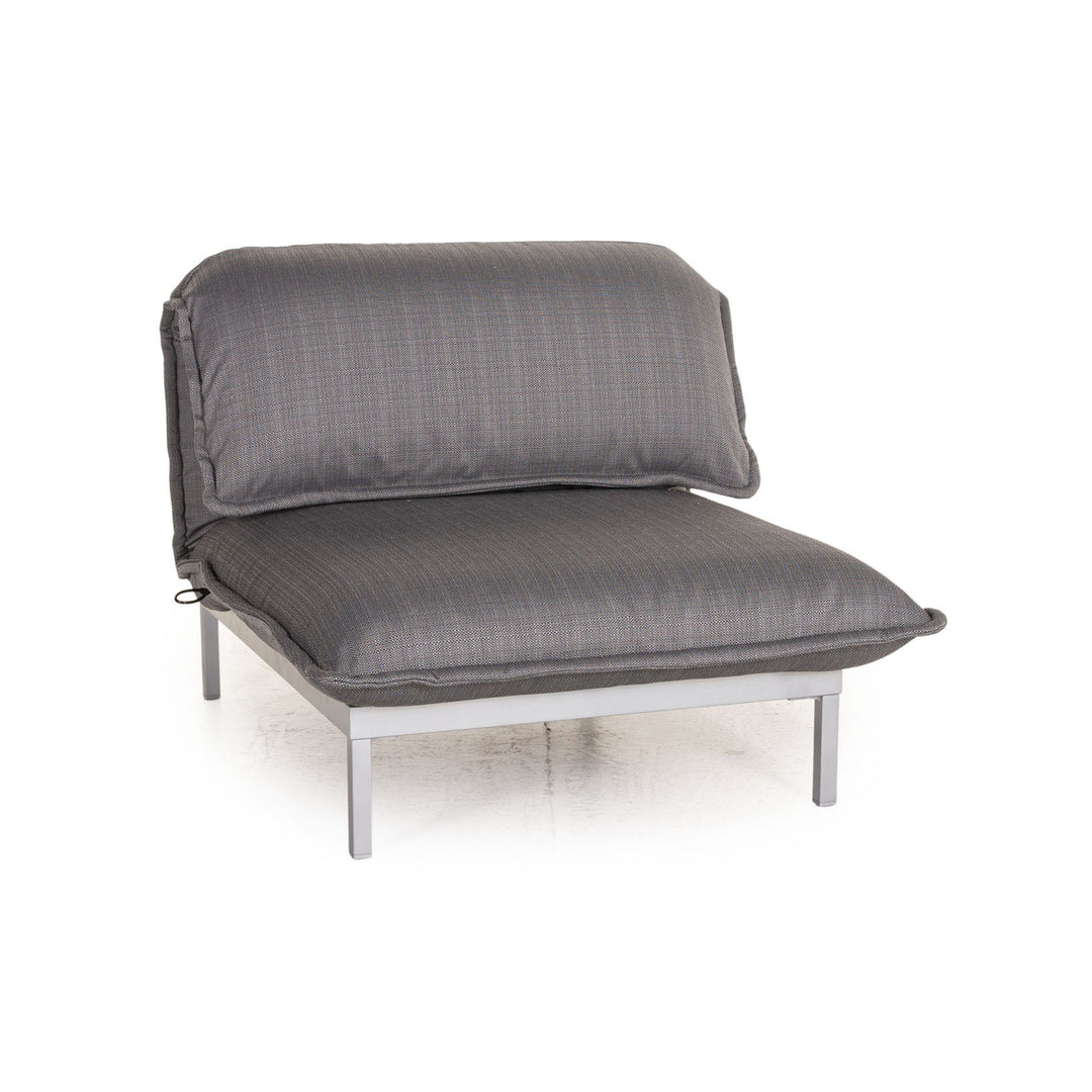 Fauteuil en tissu Rolf Benz Nova 340 cadre gris fonction manuelle argent