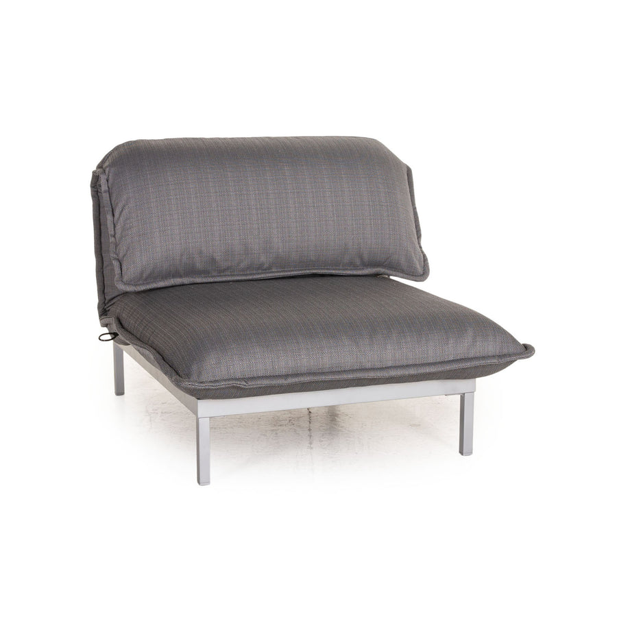 Fauteuil en tissu Rolf Benz Nova 340 cadre gris fonction manuelle argent