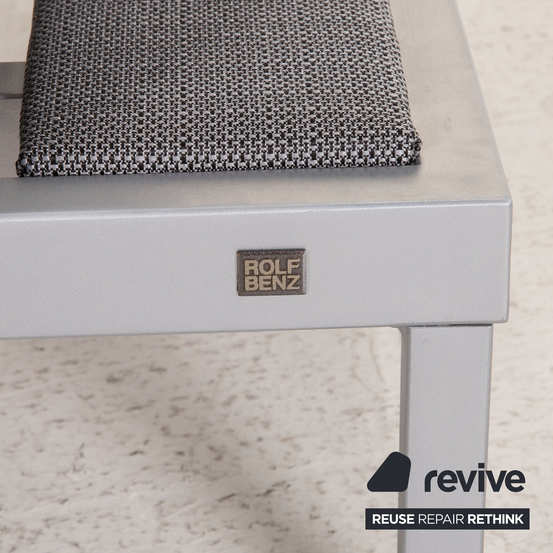 Fauteuil en tissu Rolf Benz Nova 340 cadre gris fonction manuelle argent