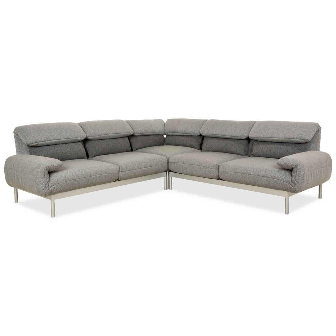 Rolf Benz Plura Stoff Ecksofa Grau manuelle Funktion Sofa Couch Neubezug