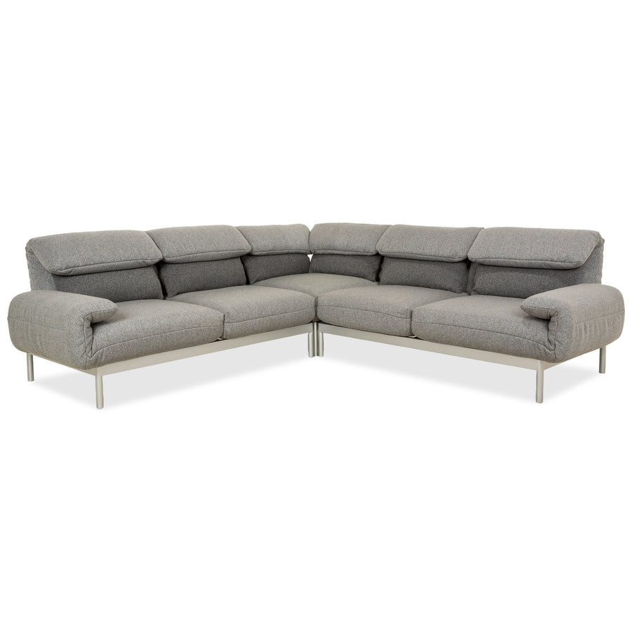 Rolf Benz Plura Stoff Ecksofa Grau manuelle Funktion Sofa Couch Neubezug