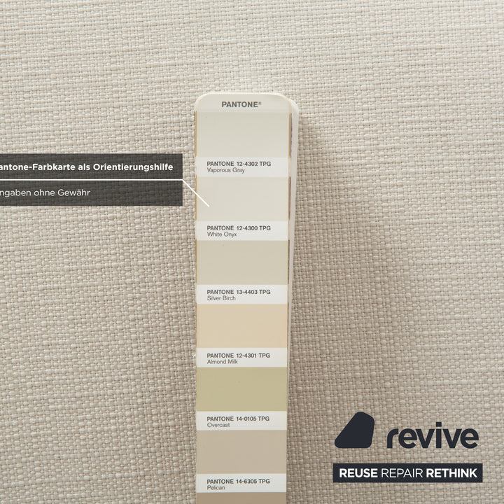 Rolf Benz Stoff Sessel Weiß Creme manuelle Funktion