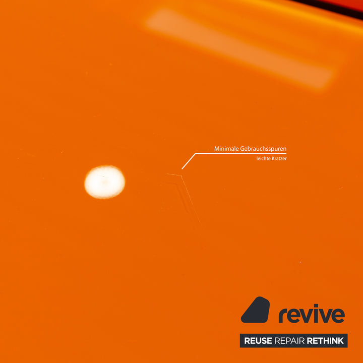 Spectral Brick Glas Holz Sideboard Orange Schwarz Barfach Mediaboard Lowboard