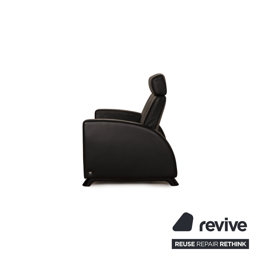 Canapé en cuir Stressless Arion noir, caractéristique du canapé deux places