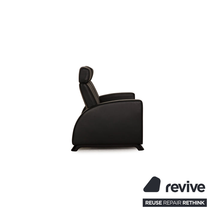 Canapé en cuir Stressless Arion noir, caractéristique du canapé deux places