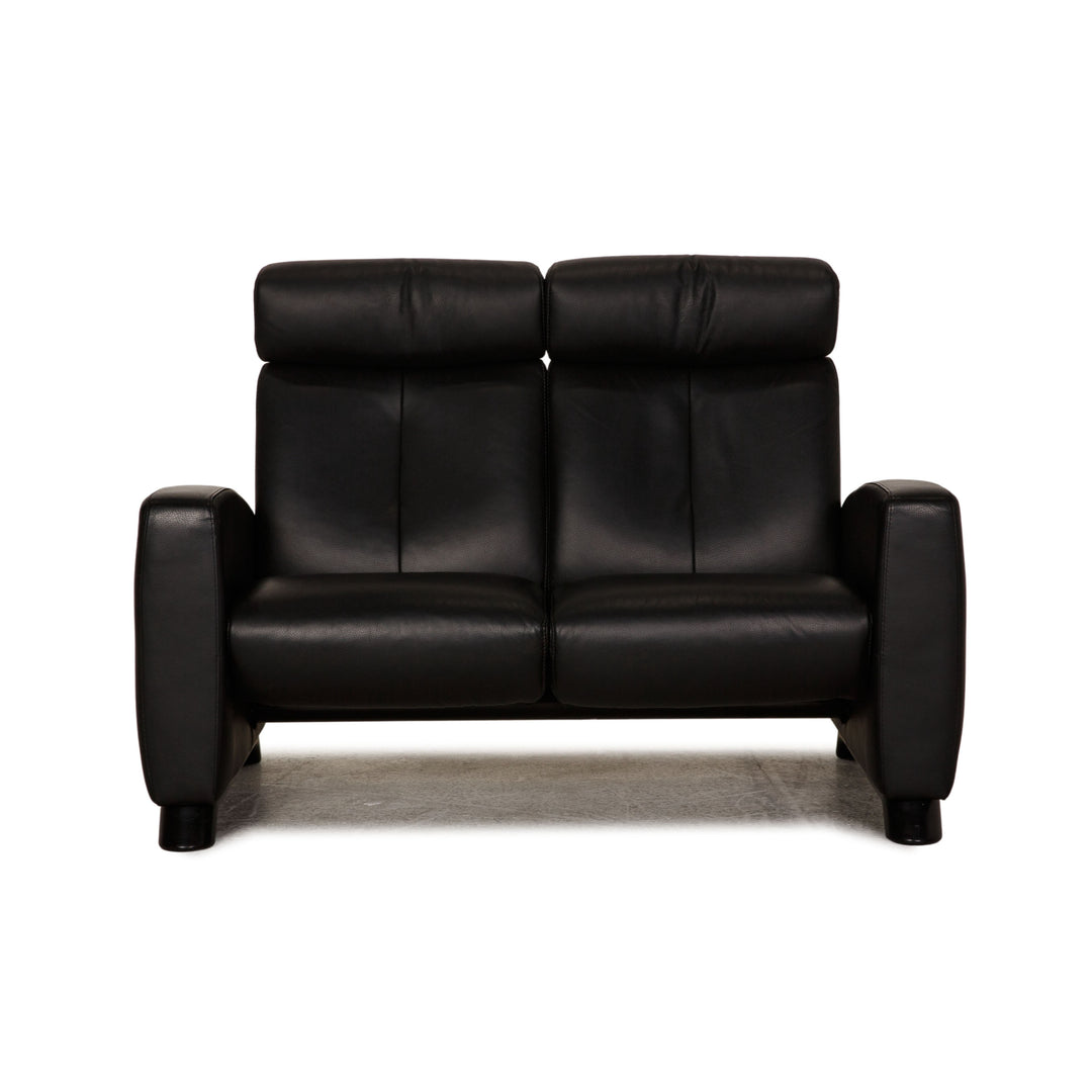 Canapé en cuir Stressless Arion noir, caractéristique du canapé deux places