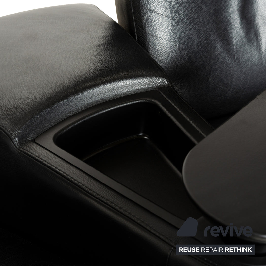 Stressless Arion Leather Two-Seater Black Manual Function Home Cinema