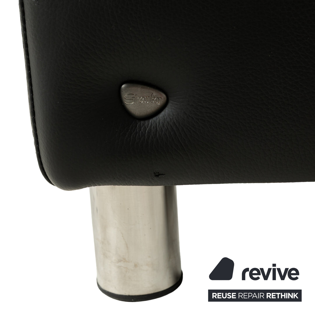 Stressless Arion Leather Two-Seater Black Manual Function Home Cinema