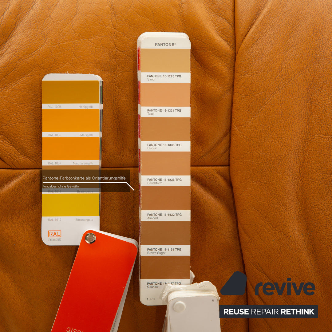 Stressless Reno Leder Hocker Braun Beige