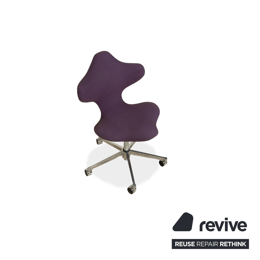 Chaise de bureau Varier Active Chair High Chrome Fabric Purple STEEL CUT TRIO 2