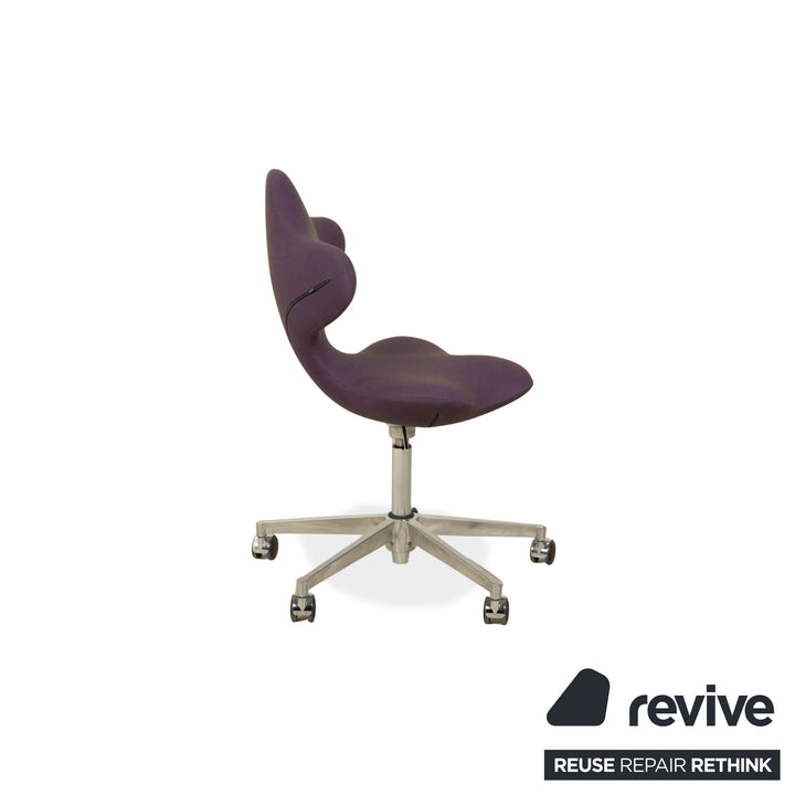 Chaise de bureau Varier Active Chair High Chrome Fabric Purple STEEL CUT TRIO 2
