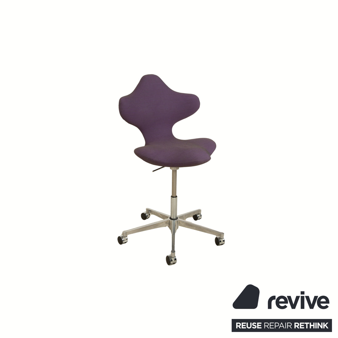 Chaise de bureau Varier Active Chair High Chrome Fabric Purple STEEL CUT TRIO 2