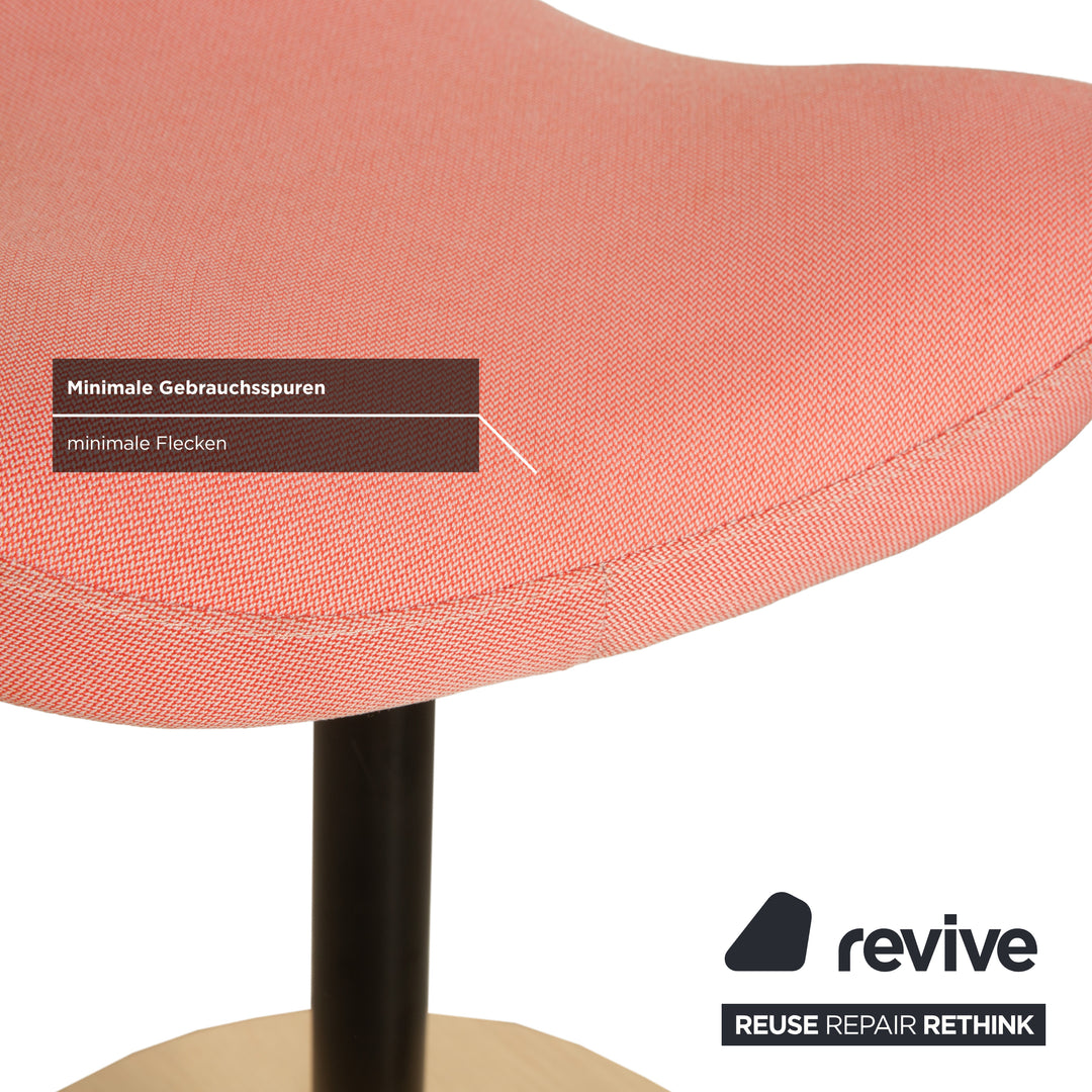 Varier Move Sitz-Steh Hocker Stuhl Rosa Korall Revive 524 Basis Natur Braun Holz Esche Bürostuhl by Per Øie