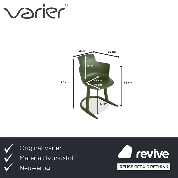 Varier Social Tilt Green Kunststoff Schaukelstuhl Grün by Snøhetta