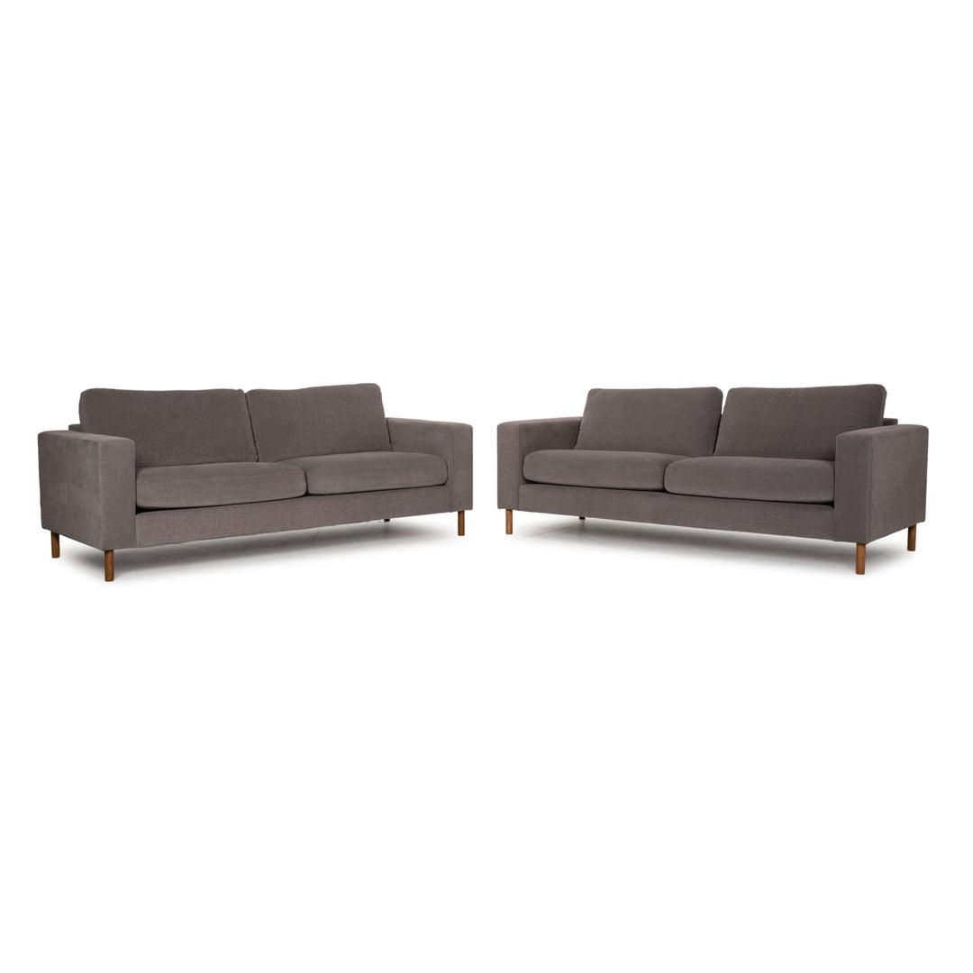 Vilmers Artic fabric sofa set gray three seater couch