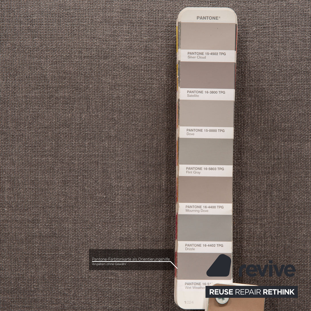 Vilmers Artic fabric sofa set gray three seater couch