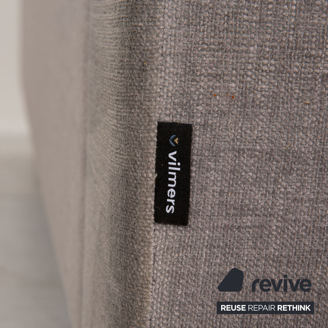 Vilmers Artic Fabric Sofa Gray Three Seater Couch