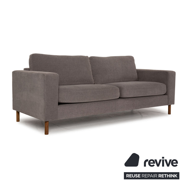 Vilmers Artic Fabric Sofa Gray Three Seater Couch