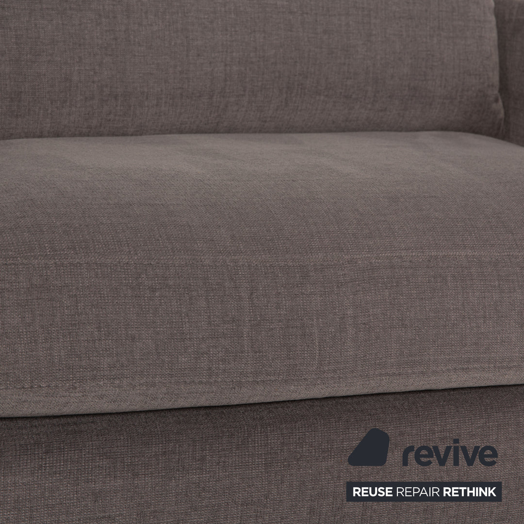 Vilmers Artic Fabric Sofa Gray Three Seater Couch