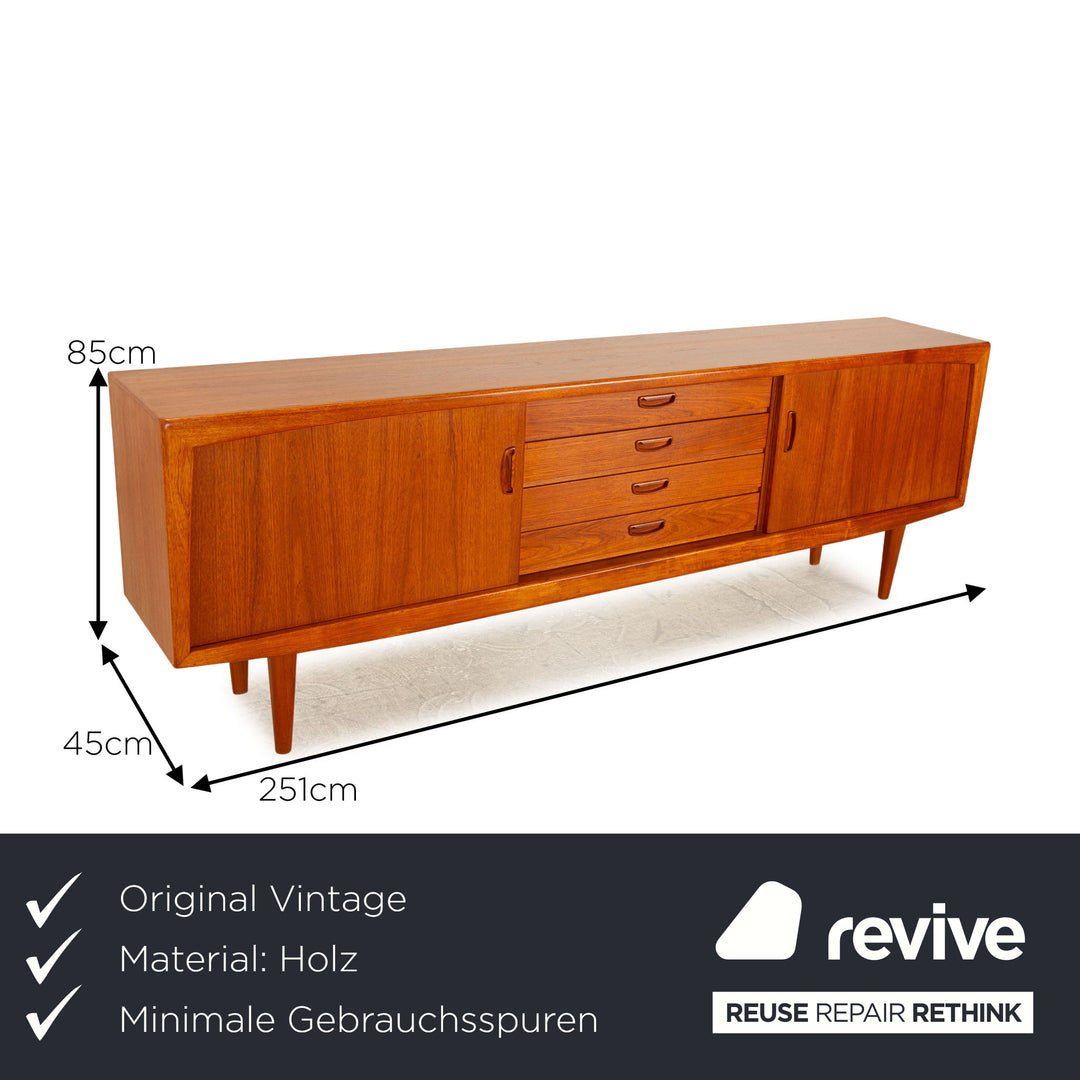 Vintage Sideboard Holz Braun Teak