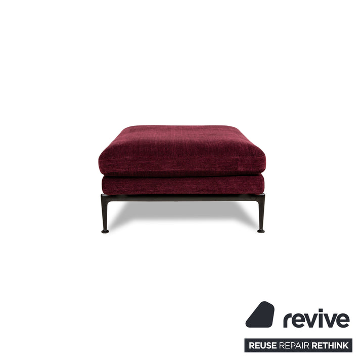 Vitra Suita fabric sofa set purple three-seater stool sofa couch