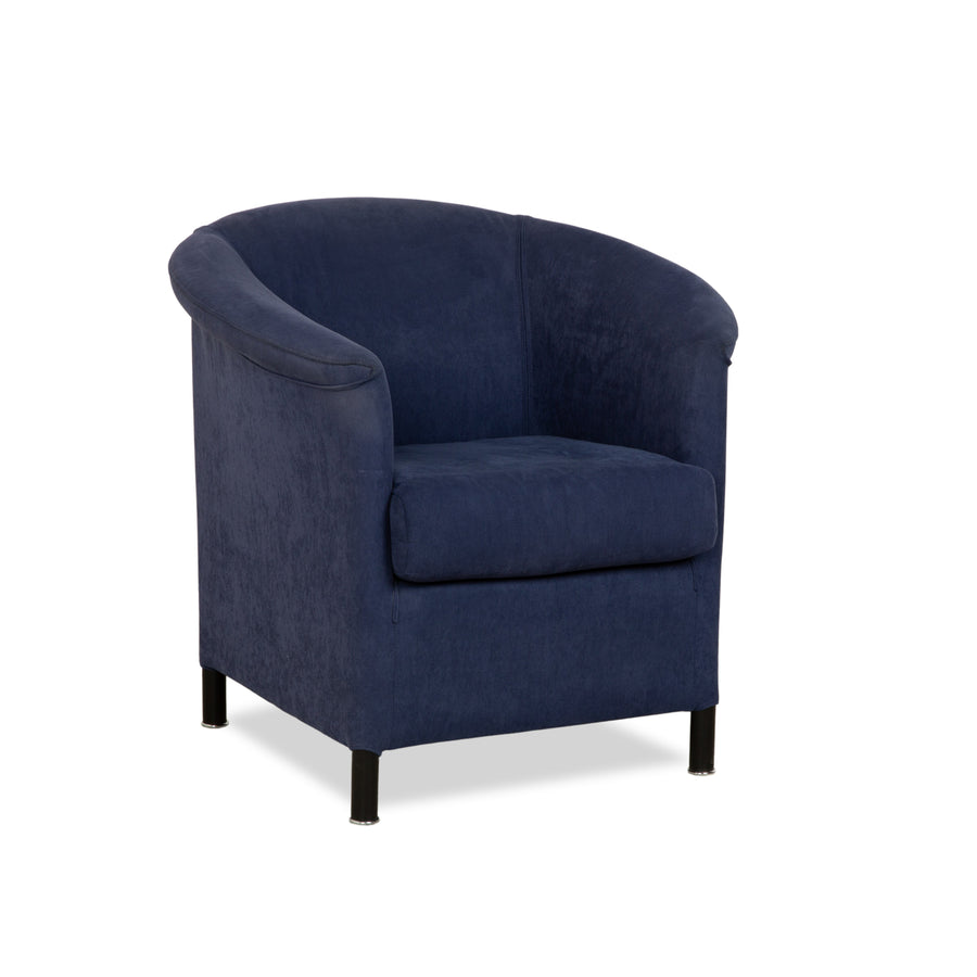Wittmann Aura fabric armchair dark blue midnight blue