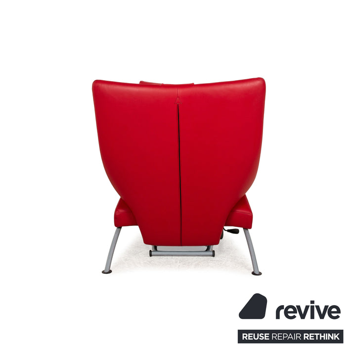 WK Wohnen Solo 699 Fauteuil en cuir Rouge fonction manuelle