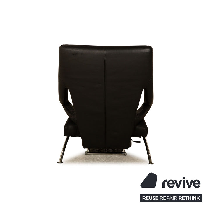 WK Wohnen Solo 699 leather armchair black manual function relaxation function