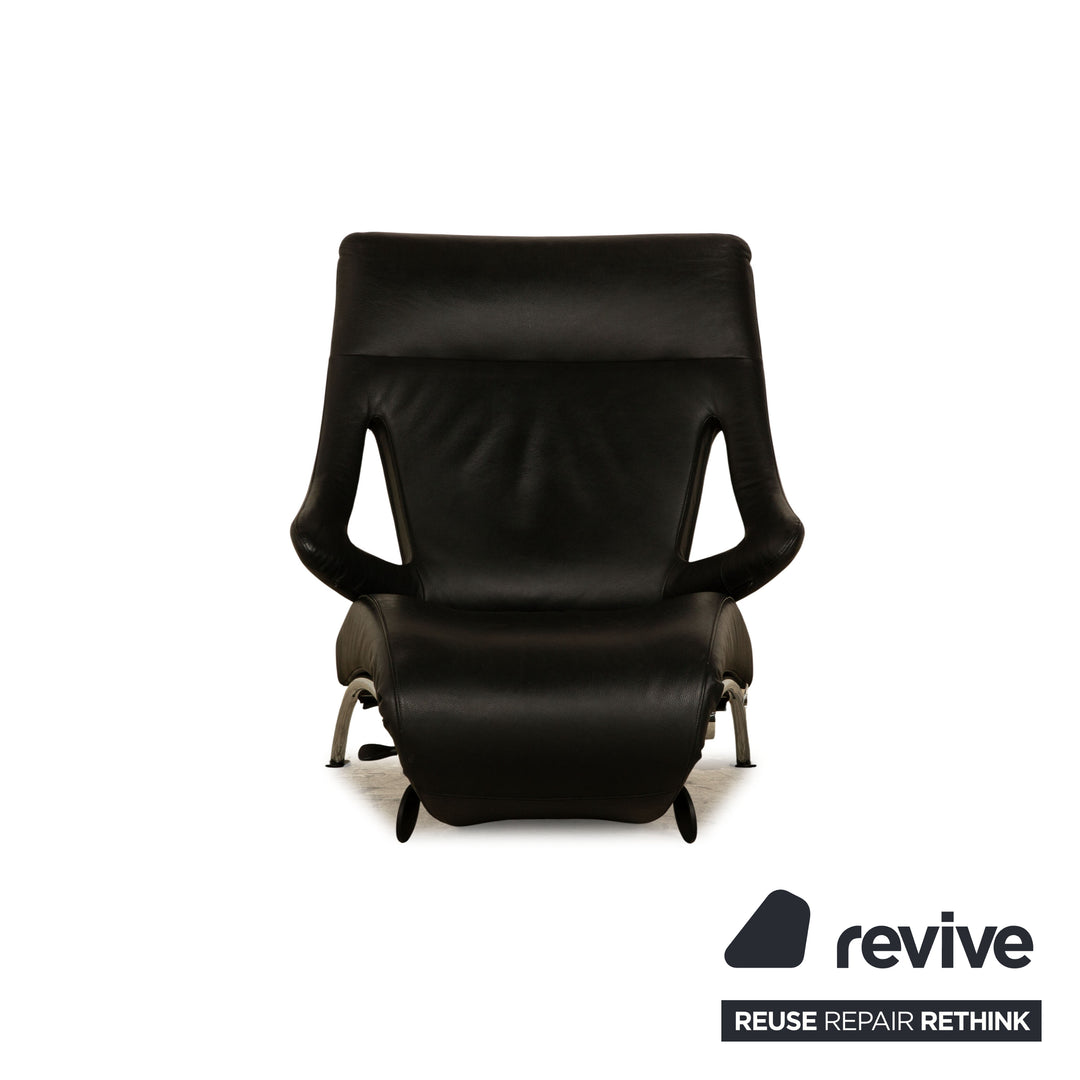 WK Wohnen Solo 699 leather armchair black manual function relaxation function