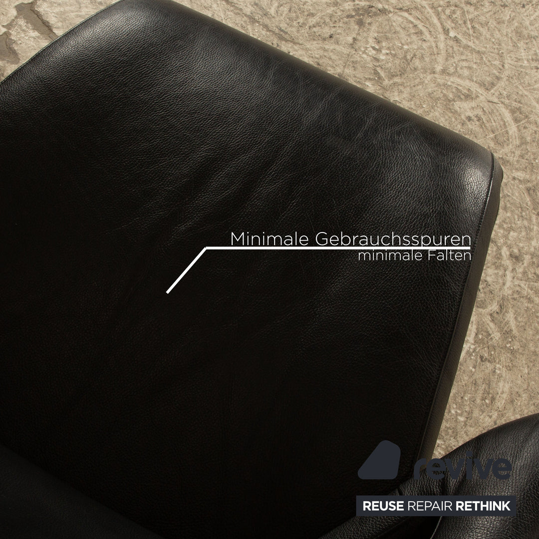 WK Wohnen Solo 699 leather armchair black manual function relaxation function