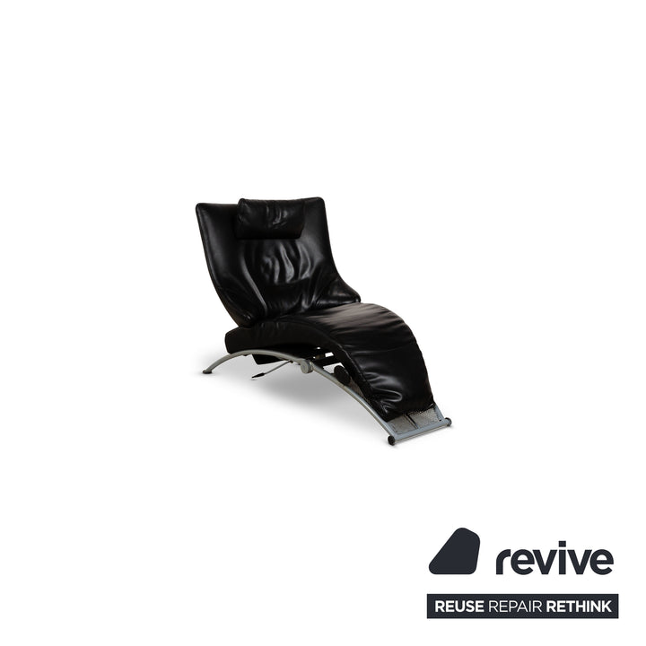 WK Wohnen Solo 699 Fauteuil en cuir noir