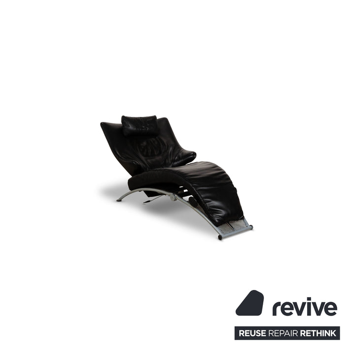 WK Wohnen Solo 699 Fauteuil en cuir noir