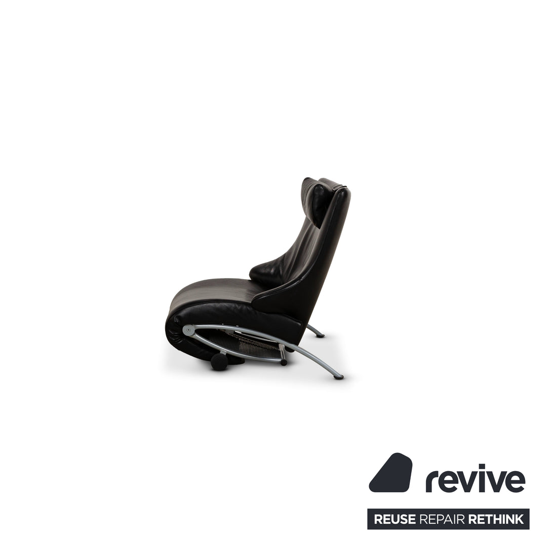 WK Wohnen Solo 699 Fauteuil en cuir noir
