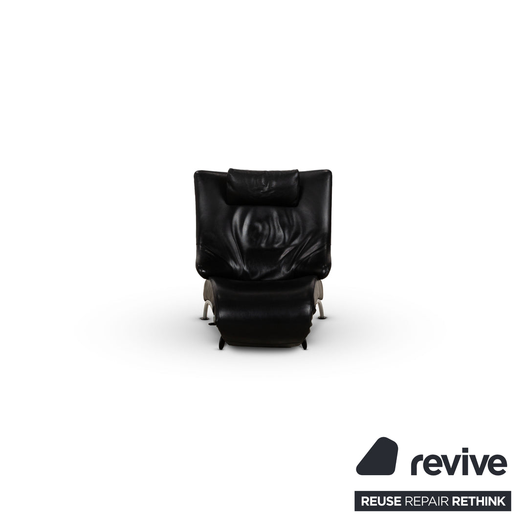 WK Wohnen Solo 699 Fauteuil en cuir noir