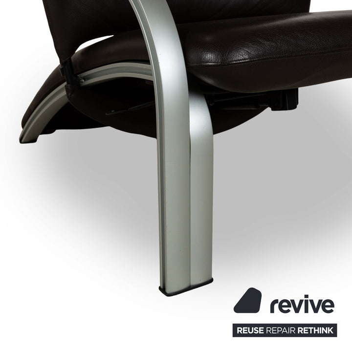 WK Wohnen Spot 698 Fauteuil en cuir marron fonction manuelle