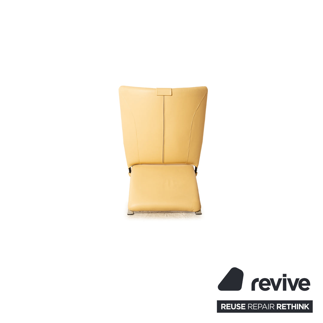 WK Wohnen Spot 698 leather armchair cream manual function relaxation chair