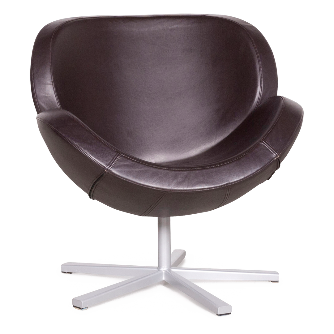 Bo Concept Shelly Designer Leder Sessel Braun Echtleder Stuhl #7746