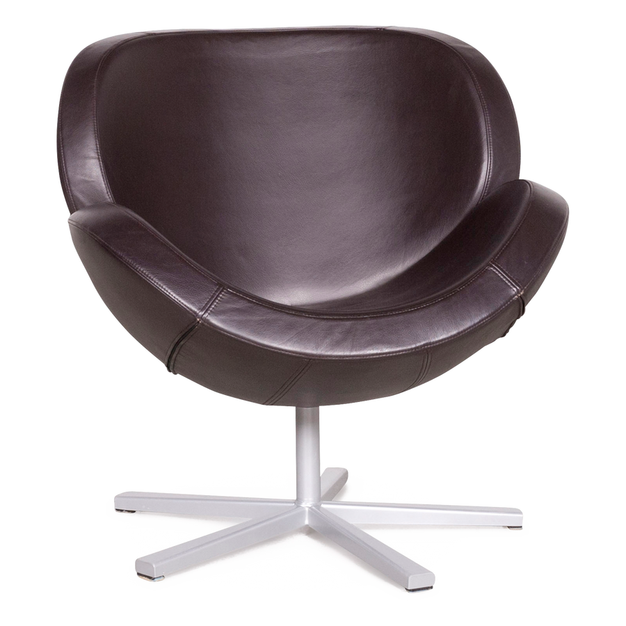 Bo Concept Shelly Designer Leder Sessel Braun Echtleder Stuhl #7746