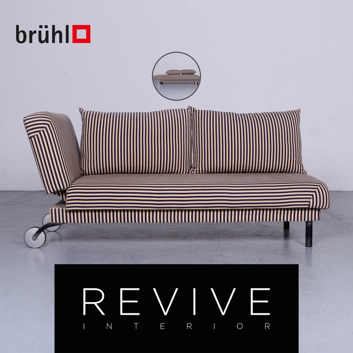 Brühl four-two Designer Stoff Sofa Zweisitzer Couch Funktion #6460