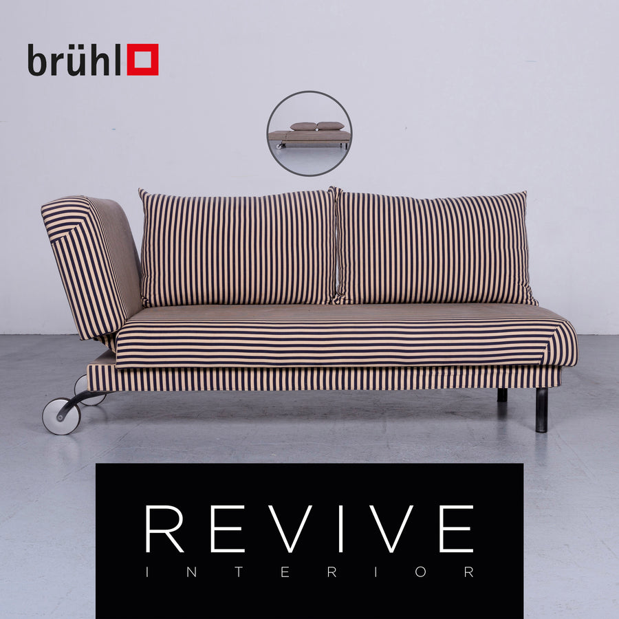 Brühl four-two Designer Stoff Sofa Zweisitzer Couch Funktion #6460