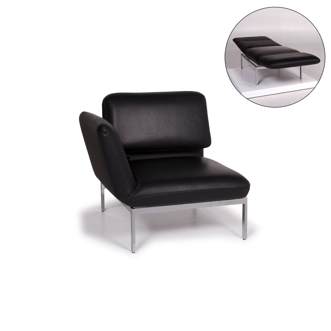 Brühl & Sippold Roro Leder Sessel Schwarz inkl. Funktion #11776