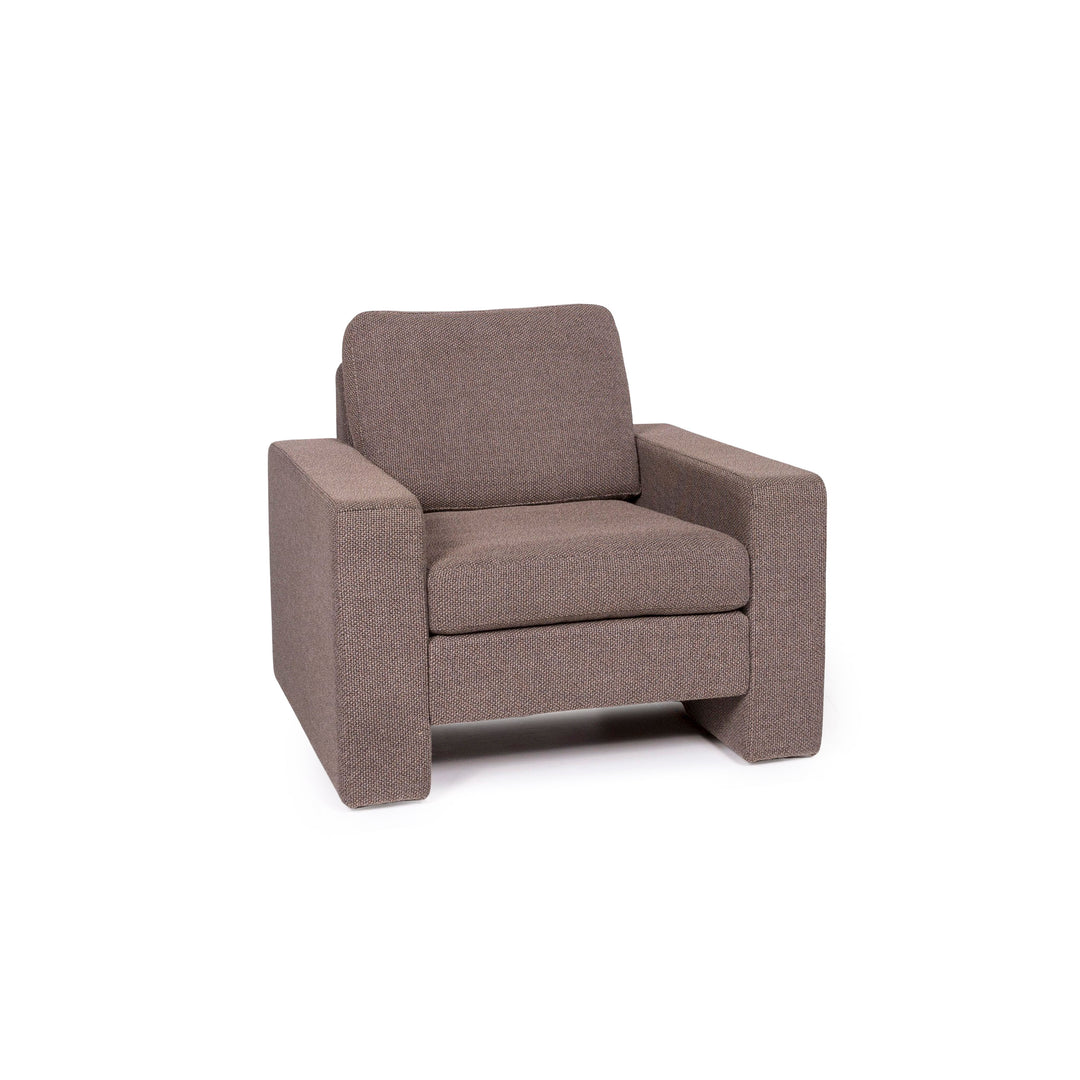 Fauteuil en tissu Cor Conseta marron marron clair #12026