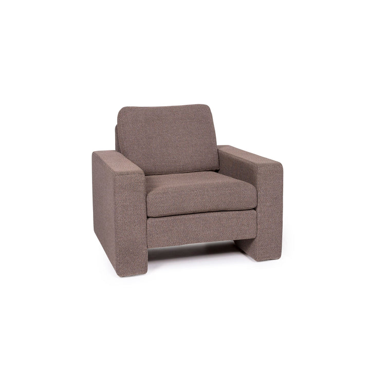 Fauteuil en tissu Cor Conseta marron marron clair #12026