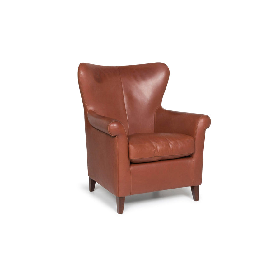 Fauteuil en cuir Machalke marron #11479