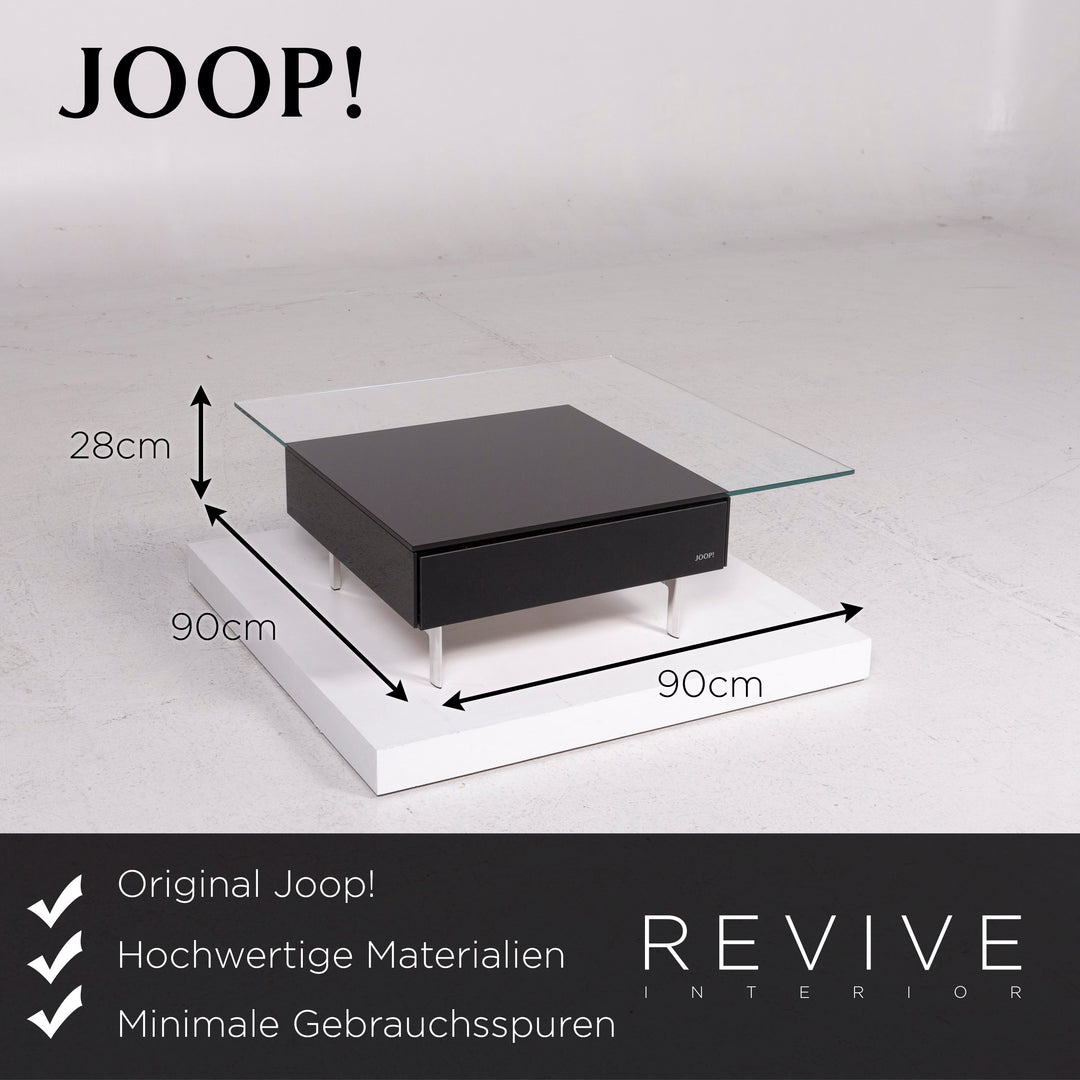 Joop! Glas Couchtisch Glas Schwarz Tisch #11973