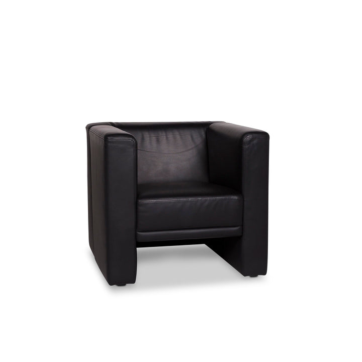 Brühl & Sippold Visavis Leder Sessel Schwarz #9954