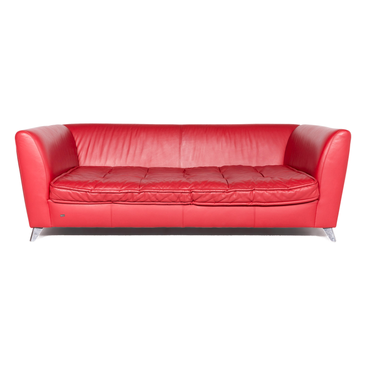 Bretz Monster designer leather sofa red genuine leather three-seater couch #8677