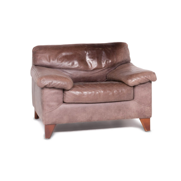 Machalke Diego Leather Armchair Brown by Teun Van Zanten Genuine Leather Chair #8658
